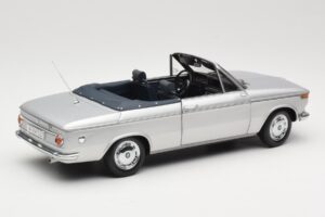 BMW 1600 Cabriolet Argento Minichamps 1:18 80430145819 Pressofusione — immagine 3 di 8