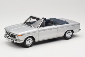 BMW 1600 Cabriolet Argento Minichamps 1:18 80430145819 Pressofusione
