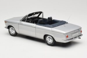BMW 1600 Cabriolet Argento Minichamps 1:18 80430145819 Pressofusione — immagine 7 di 8