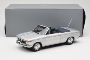 BMW 1600 Cabriolet Argento Minichamps 1:18 80430145819 Pressofusione — immagine 8 di 8
