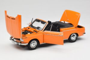 BMW 1600 Cabriolet Arancione Minichamps 1:18 100021030-O Pressofusione — immagine 2 di 8