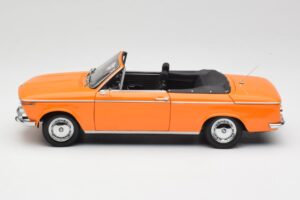 BMW 1600 Cabriolet Arancione Minichamps 1:18 100021030-O Pressofusione — immagine 4 di 8