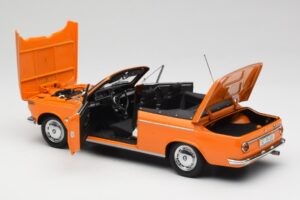 BMW 1600 Cabriolet Arancione Minichamps 1:18 100021030-O Pressofusione — immagine 5 di 8
