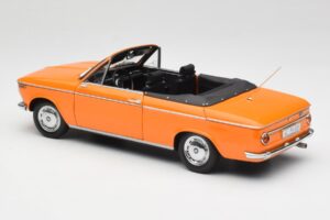 BMW 1600 Cabriolet Arancione Minichamps 1:18 100021030-O Pressofusione — immagine 7 di 8