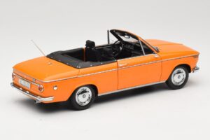 BMW 1600 E10 Cabriolet Arancione Minichamps 1:18 100021030 Pressofusione — immagine 3 di 8