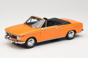 BMW 1600 E10 Cabriolet Arancione Minichamps 1:18 100021030 Pressofusione