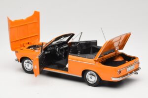 BMW 1600 E10 Cabriolet Arancione Minichamps 1:18 100021030 Pressofusione — immagine 5 di 8