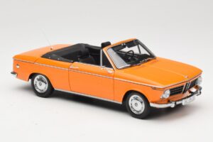 BMW 1600 E10 Cabriolet Arancione Minichamps 1:18 100021030 Pressofusione — immagine 6 di 8