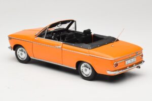 BMW 1600 E10 Cabriolet Arancione Minichamps 1:18 100021030 Pressofusione — immagine 7 di 8