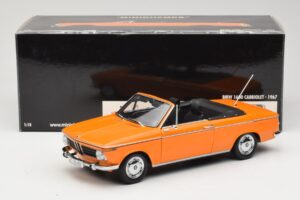BMW 1600 E10 Cabriolet Arancione Minichamps 1:18 100021030 Pressofusione — immagine 8 di 8