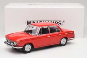 BMW 1800 Ti Carminio Rosso Minichamps 1:18 107024001 Pressofusione — immagine 6 di 6