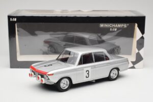 BMW 1800 TiSA #3 D. Glemser / J. Ickx 24 Hours of Spa 1965 Minichamps 1:18 155652903 Pressofusione — immagine 6 di 6