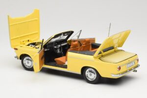 BMW 2002 Cabriolet Verde Brillante Minichamps 1:18 80430145820 Pressofusione — immagine 5 di 8