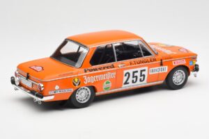 BMW 2002 Jagermeister #255 W. Stiller Rally Monte Carlo 1973 IXO 1:18 18RMC165 Pressofusione — immagine 2 di 6