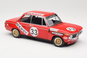 BMW 2002 Jockey Racing #33 B. Tobiasson / L. Nordstrom 6 Hours Nurburgring 1972 Minichamps 1:18 155722633 Pressofusione — immagine 4 di 6