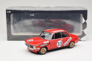 BMW 2002 Jockey Racing #33 B. Tobiasson / L. Nordstrom 6 Hours Nurburgring 1972 Minichamps 1:18 155722633 Pressofusione — immagine 6 di 6