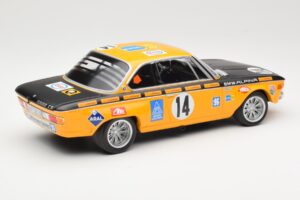 BMW 2800 CS BMW Alpina #14 H. Kelleners / G. Huber Winners 24 Hours of Spa 1970 Minichamps 1:18 155702714 Pressofusione — immagine 2 di 6