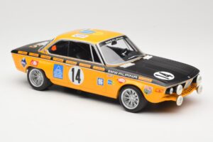 BMW 2800 CS BMW Alpina #14 H. Kelleners / G. Huber Winners 24 Hours of Spa 1970 Minichamps 1:18 155702714 Pressofusione — immagine 4 di 6