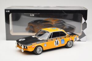 BMW 2800 CS BMW Alpina #14 H. Kelleners / G. Huber Winners 24 Hours of Spa 1970 Minichamps 1:18 155702714 Pressofusione — immagine 6 di 6