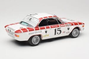 BMW 2800 CS E9 #15 Team Marabout Gaye / S. Braillard 24 Hours of Spa 1972 Minichamps 1:18 155722715 Pressofusione — immagine 2 di 6