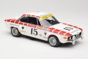 BMW 2800 CS E9 #15 Team Marabout Gaye / S. Braillard 24 Hours of Spa 1972 Minichamps 1:18 155722715 Pressofusione — immagine 4 di 6