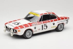 BMW 2800 CS E9 #15 Team Marabout Gaye / S. Braillard 24 Hours of Spa 1972 Minichamps 1:18 155722715 Pressofusione
