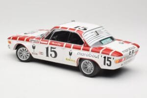 BMW 2800 CS E9 #15 Team Marabout Gaye / S. Braillard 24 Hours of Spa 1972 Minichamps 1:18 155722715 Pressofusione — immagine 5 di 6
