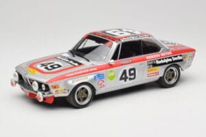 BMW 2800 CS E9 #49 Team Schnitzer G. Herzog / H. Heyer 24 Hours of Spa 1972 Minichamps 1:18 155722749 Pressofusione
