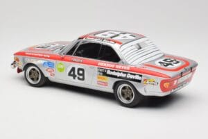 BMW 2800 CS E9 #49 Team Schnitzer G. Herzog / H. Heyer 24 Hours of Spa 1972 Minichamps 1:18 155722749 Pressofusione — immagine 5 di 6