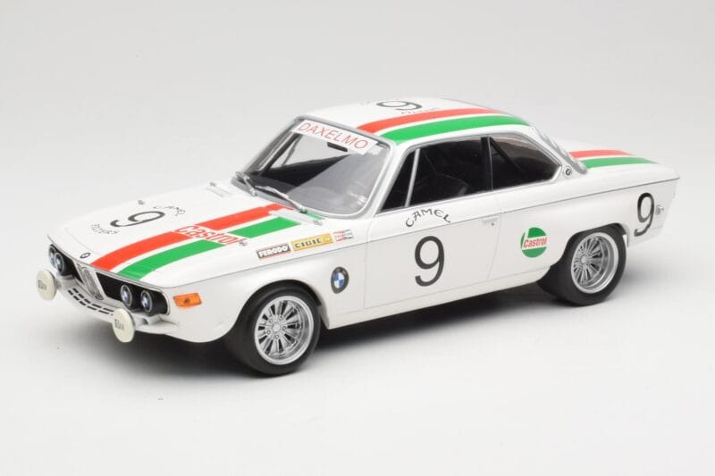 BMW 2800 CS E9 #9 Castrol BMW T. Moorkens / E. Haxhe 24 Hours of Spa 1971 Minichamps 1:18 155712709 Pressofusione