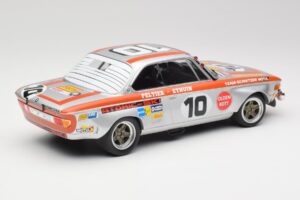 BMW 2800 CS Team Schnitzer #10 J. Fitzpatrick / J. Peltier Spa 1972 Minichamps 1:18 155722710 Pressofusione — immagine 2 di 6
