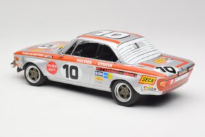BMW 2800 CS Team Schnitzer #10 J. Fitzpatrick / J. Peltier Spa 1972 Minichamps 1:18 155722710 Pressofusione — immagine 5 di 6