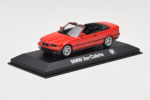 BMW 3 Series E30 Cabriolet Rosso Minichamps 1:43 80429421500 Pressofusione — immagine 2 di 4