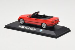 BMW 3 Series E30 Cabriolet Rosso Minichamps 1:43 80429421500 Pressofusione — immagine 3 di 4