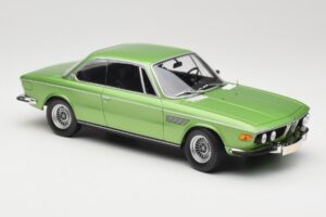 BMW 3.0 CSi E9 Green Metallic Minichamps 1:18 155028034 Pressofusione — immagine 4 di 6