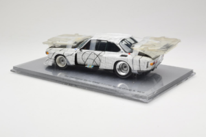 BMW 3.0 CSL Art Car Frank Stella Minichamps 1:18 80430150928 Pressofusione — immagine 5 di 6