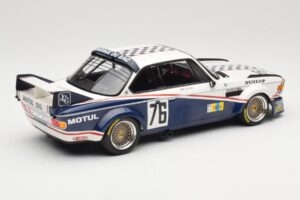 BMW 3.0 CSL E9 Garage Du Bac #76 P. Depnic / H. Coulon 24 Hours of Le Mans 1977 Minichamps 1:18 155772576 Pressofusione — immagine 2 di 6