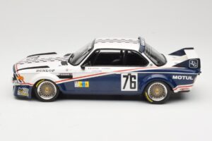 BMW 3.0 CSL E9 Garage Du Bac #76 P. Depnic / H. Coulon 24 Hours of Le Mans 1977 Minichamps 1:18 155772576 Pressofusione — immagine 3 di 6