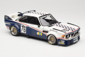 BMW 3.0 CSL E9 Garage Du Bac #76 P. Depnic / H. Coulon 24 Hours of Le Mans 1977 Minichamps 1:18 155772576 Pressofusione — immagine 4 di 6
