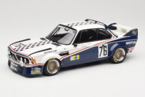 BMW 3.0 CSL E9 Garage Du Bac #76 P. Depnic / H. Coulon 24 Hours of Le Mans 1977 Minichamps 1:18 155772576 Pressofusione