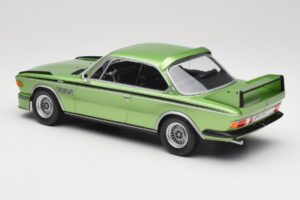 BMW 3.0 CSL E9 Green Metallic Minichamps 1:18 155028132 Pressofusione — immagine 5 di 6
