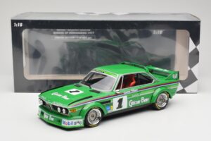 BMW 3.0 CSL E9 #1 Alpina G. Nilsson / D. Quester Winners Nürburgring 1977 Minichamps 1:18 155772501 Pressofusione — immagine 6 di 6