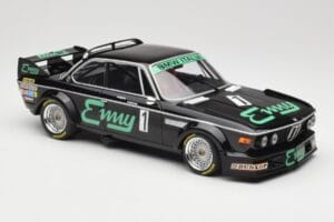 BMW 3.0 CSL E9 #1 F. Grano / P. Xhenceval GP Brno 1978 Minichamps 1:18 155782501 Pressofusione — immagine 4 di 6
