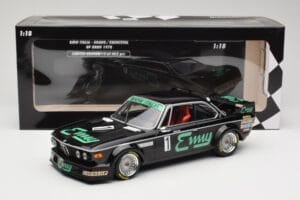 BMW 3.0 CSL E9 #1 F. Grano / P. Xhenceval GP Brno 1978 Minichamps 1:18 155782501 Pressofusione — immagine 6 di 6