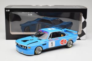 BMW 3.0 CSL E9 #1 Precision Liegeoise J. Peltier / C. Lafosse Winners 4 Hours Monza 1974 Minichamps 1:18 155742681 Pressofusi — immagine 6 di 6