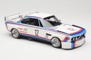 BMW 3.0 CSL E9 #12 BMW Motorsport C. Amon / H-J. Stuck Winners 6 Hours Nurburgring 1973 Minichamps 1:18 155732612 Pressofusio — immagine 4 di 6