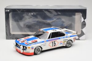 BMW 3.0 CSL E9 #15 BMW Alpina J. Peltier / H. Menzel 24 Hours of Spa 1973 Minichamps 1:18 155732695 Pressofusione — immagine 6 di 6