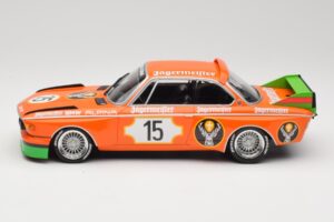 BMW 3.0 CSL E9 #15 Jägermeister Racing N. Lauda / G. Joisten 6 Hours Nurburgring 1973 Minichamps 1:18 155732615 Pressofusione — immagine 3 di 6