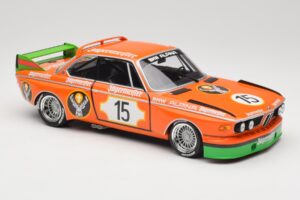 BMW 3.0 CSL E9 #15 Jägermeister Racing N. Lauda / G. Joisten 6 Hours Nurburgring 1973 Minichamps 1:18 155732615 Pressofusione — immagine 4 di 6