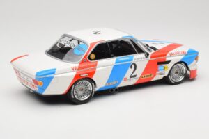 BMW 3.0 CSL E9 #2 Luigi Racing A. de Fierlant / P. Xhenceval Winners 24 Hours of Spa 1975 Minichamps 1:18 155752602 Pressofus — immagine 2 di 6